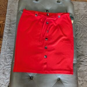Women's Pull On Skirt Size XL TANGERINE